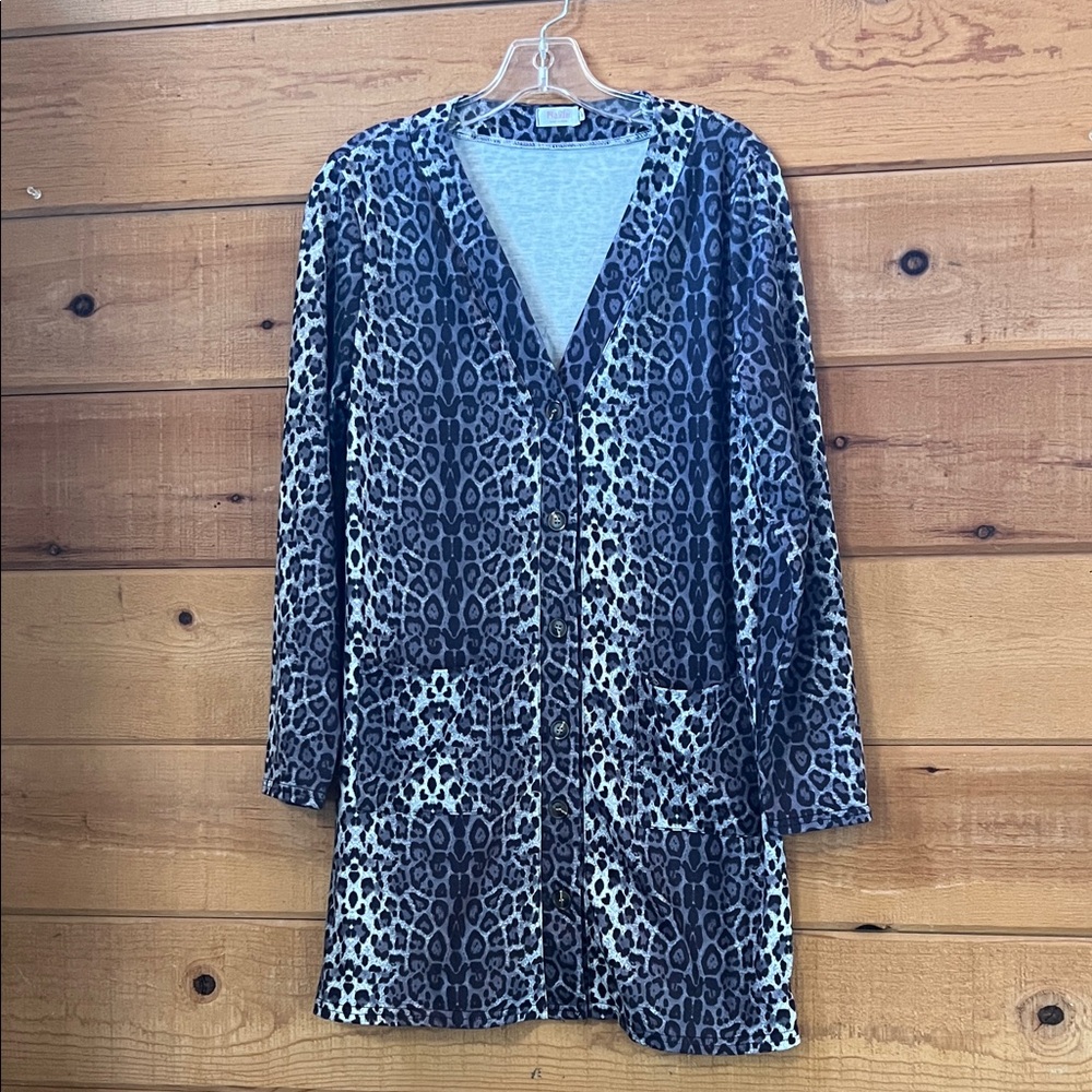 Halife leopard print cardigan